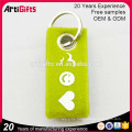 Hot sale customized cheap printed felt keyring